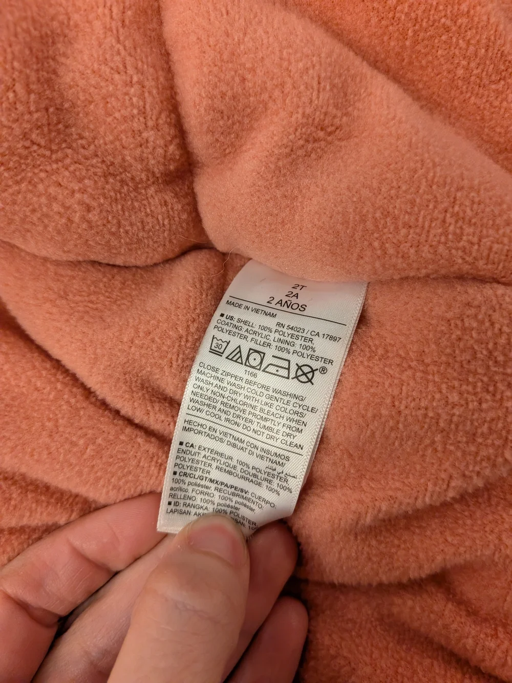 Old Navy Coral Pink Sherpa-Lined Jacket